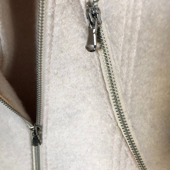 πFitted Coat w/ Wool | Cream Color (Size M) - Picture 8 of 8